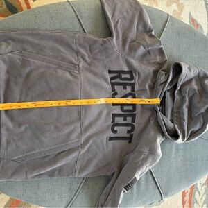 Under Armour gray hoodie with 'Respect' Graphic